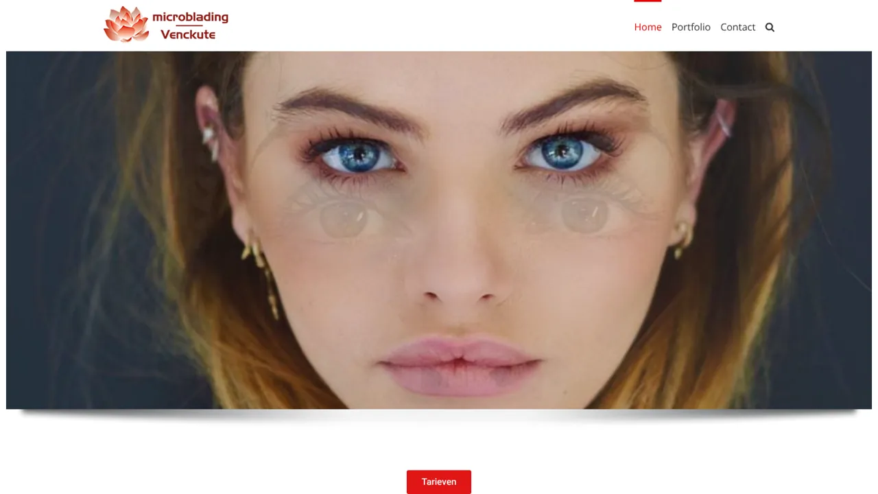 Website van Microblading Venckute
